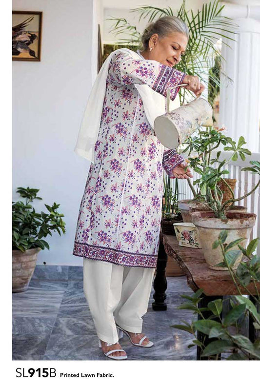 Picture of Gul Ahmed - 1 PC Printed Lawn Shirt SL915B Mothers Summer Lawn Collection - Available at Raja Sahib