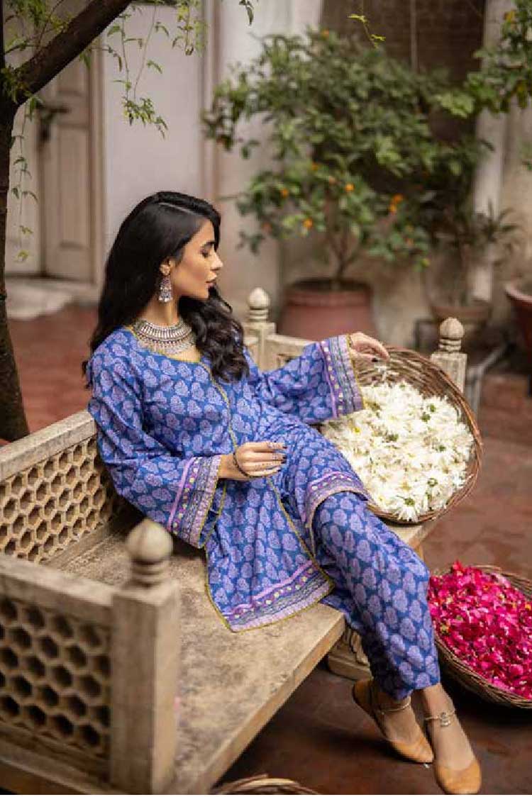 Picture of Gul Ahmed - 1 PC Printed Lawn Shirt SL969B Vintage Garden Summer Lawn Collection - Available at Raja Sahib