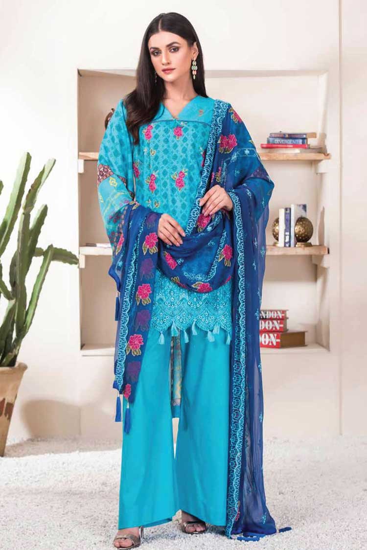 Picture of Riaz Arts - AH 07 Hoor Embroidered Lawn Karandi Collection Vol 7 - Available at Raja Sahib