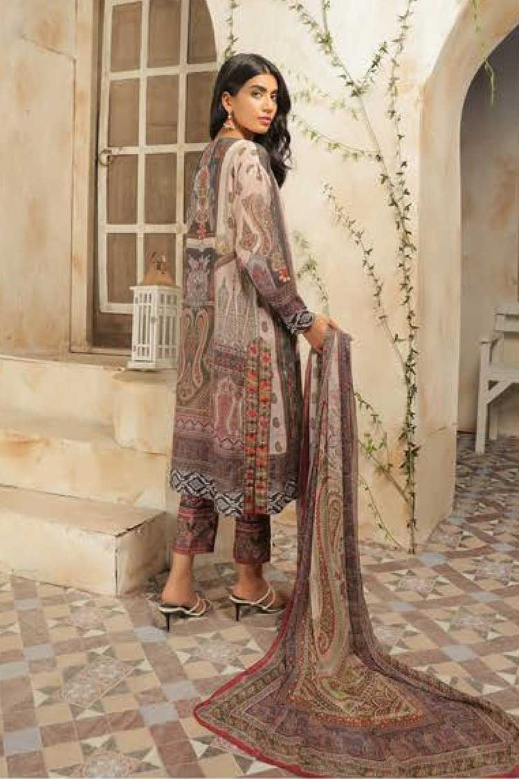 Picture of Johra - JR 260 Green Embroidered Lawn Karandi Collection - Available at Raja Sahib