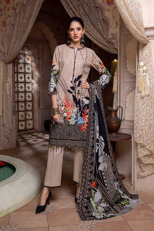 Picture of Regalia Textiles - RKCW 05 Khaddar With Cut Work Embroidered Dupatta Collection - Available at Raja Sahib