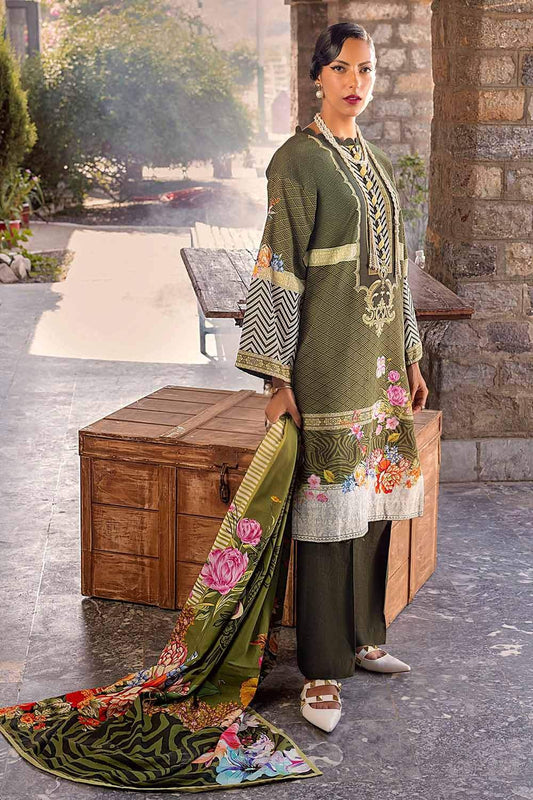 Picture of Gul Ahmed - 3PC Digital Printed Khaddar Suit K12019B Fall Winter Collection Vol 2 - Available at Raja Sahib