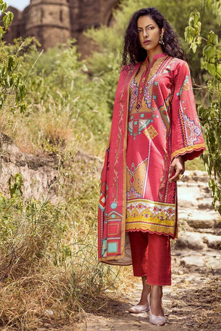 3PC Embroidered Khaddar Suit K12024 Fall Winter Collection