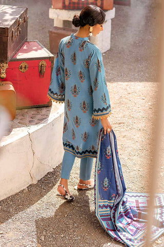 3PC Gold Printed Khaddar Suit K12029A Fall Winter Collection Vol 2