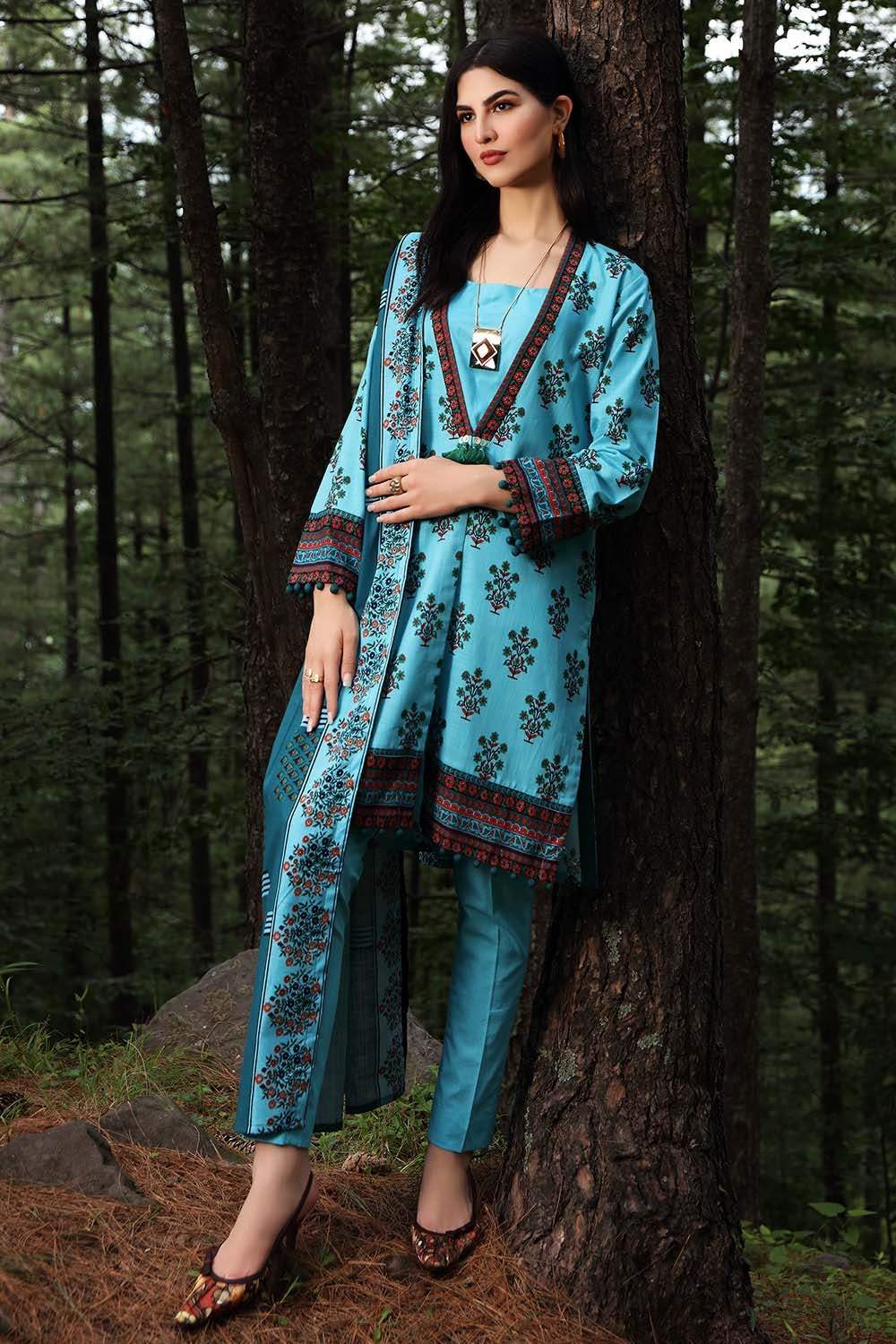 Picture of Gul Ahmed - 2PC Digital Printed Khaddar Suit TK12010A Fall Winter Collection - Available at Raja Sahib