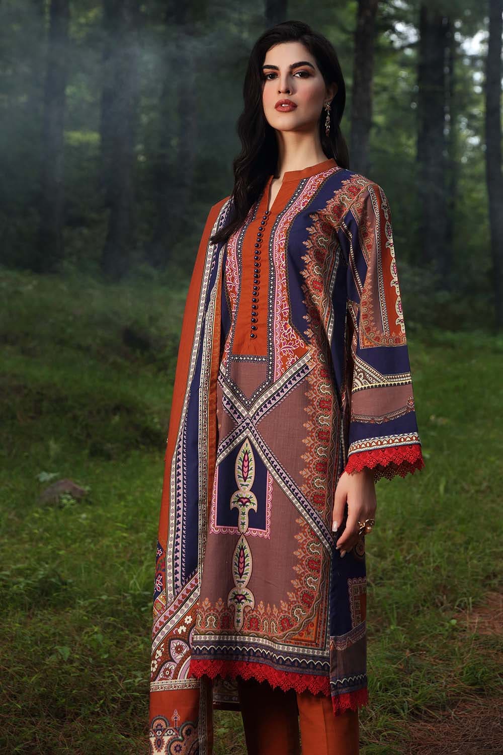 Picture of Gul Ahmed - 2PC Digital Printed Khaddar Suit TK12011B Fall Winter Collection - Available at Raja Sahib