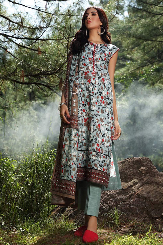 Picture of Gul Ahmed - 2PC Digital Printed Khaddar Suit TK12012A Fall Winter Collection - Available at Raja Sahib