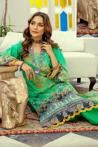 Design 11 Silver Series Embroidered Chunri Lawn Collection