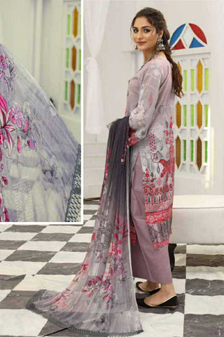 Design 03 Silver Series Embroidered Chunri Lawn Collection