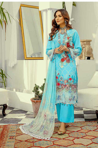 Riaz Arts Design 04 Silver Series Embroidered Chunri Lawn Collection 2022