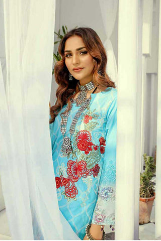 Design 04 Silver Series Embroidered Chunri Lawn Collection