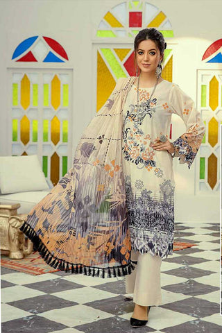 Riaz Arts Design 06 Silver Series Embroidered Chunri Lawn Collection 2022