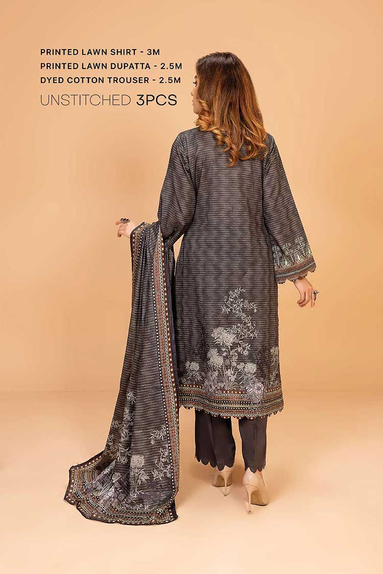 Picture of Lala - 2B Midnight Bloom La Prints Summer Edit - Available at Raja Sahib