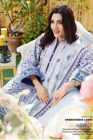3 Piece Embroidered Lawn Suit CL22021 Mothers Lawn Collection