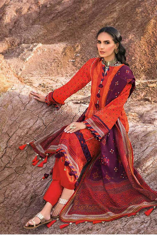 3 Piece Printed Lawn Suit CL22038A Chunri Lawn Collection