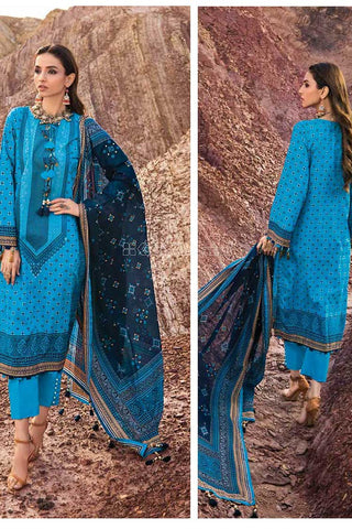 Gul Ahmed 3 Piece Printed Lawn Suit CL22038B Chunri Lawn Collection 2022