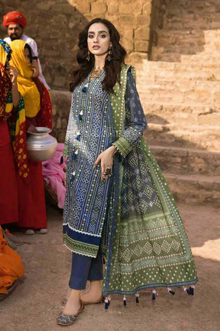 Gul Ahmed 3 Piece Printed Lawn Suit CL22049A Chunri Lawn Collection 2022