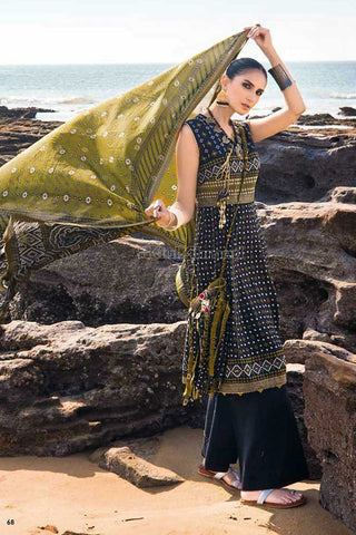 Gul Ahmed 3 Piece Printed Lawn Suit CL22051B Chunri Lawn Collection 2022