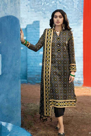 Gul Ahmed 3 Piece Printed Lawn Suit CL22055B Chunri Lawn Collection 2022