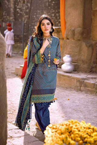 3 Piece Printed Lawn Suit CL22057A Chunri Lawn Collection