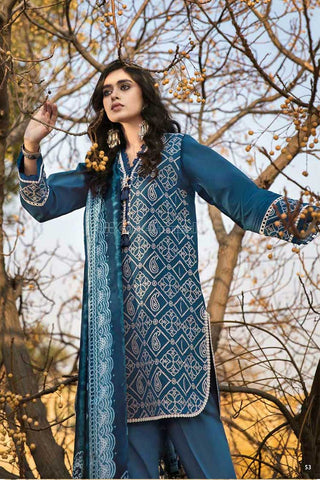 3 Piece Embroidered Lawn Suit CL22149 Chunri Lawn Collection