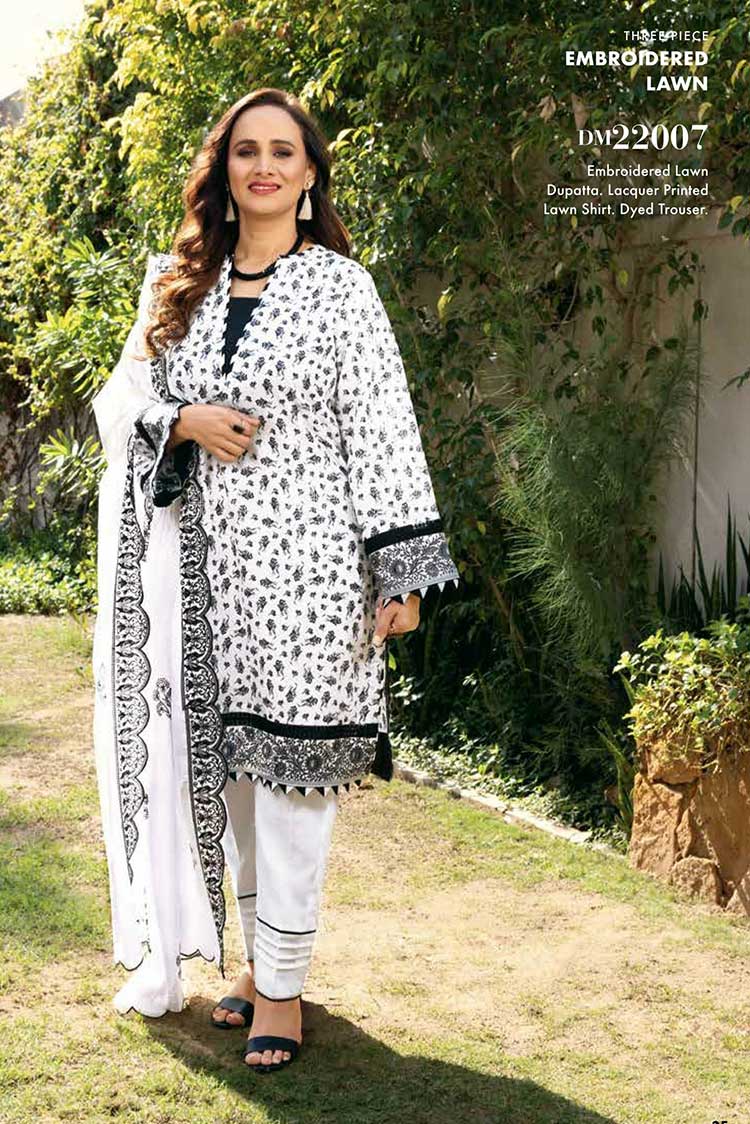 Picture of Gul Ahmed - 3 Piece Embroidered Lawn Suit DM22007 Mothers Lawn Collection - Available at Raja Sahib