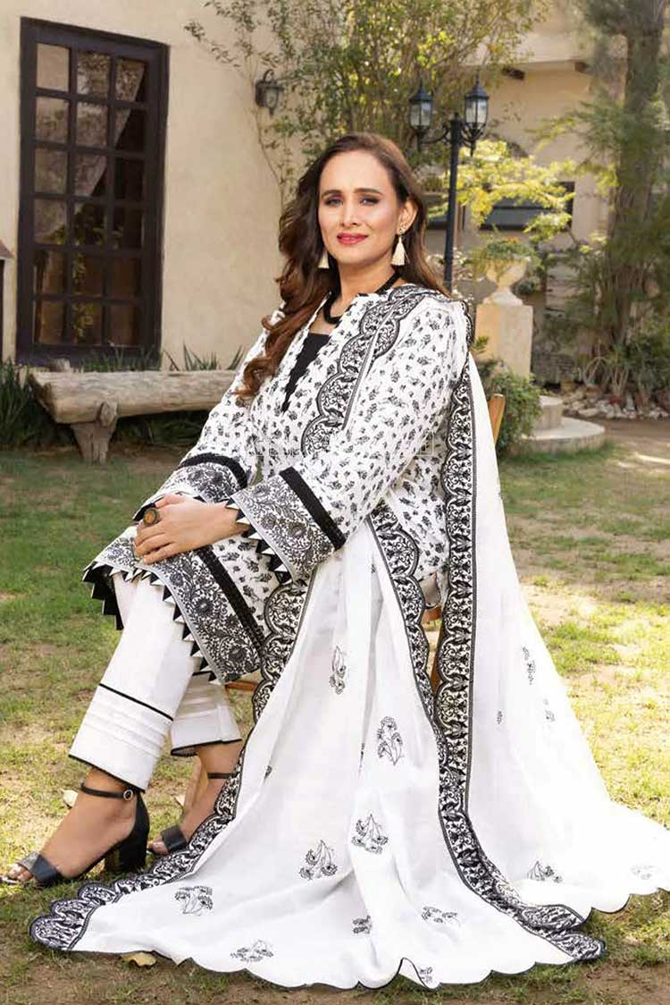 Picture of Gul Ahmed - 3 Piece Embroidered Lawn Suit DM22007 Mothers Lawn Collection - Available at Raja Sahib