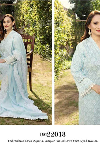 3 Piece Embroidered Lawn Suit DM22018 Mothers Lawn Collection