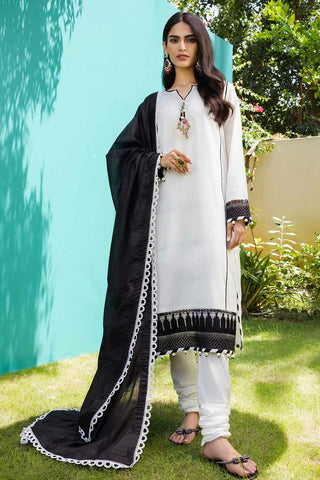 Gul Ahmed 3PC Cotton Embroidered Suit MJ 22075 Pre Fall Cambric Collection 2022