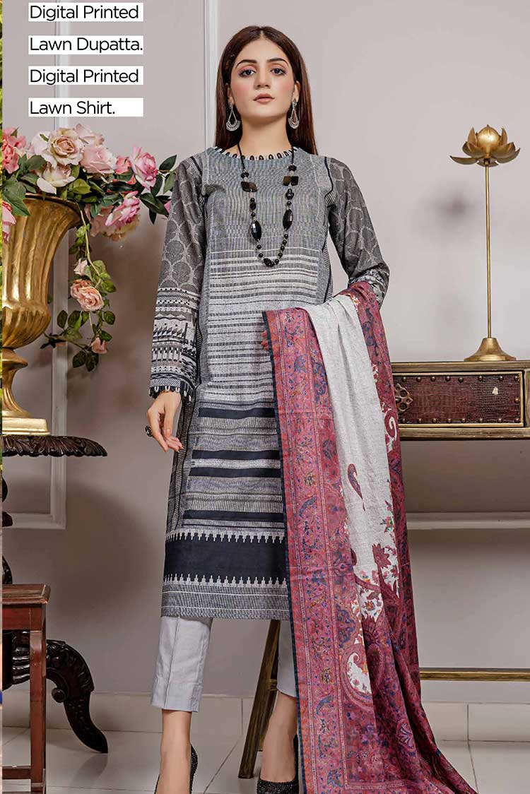 Picture of Gul Ahmed - 2 PC Printed Lawn Suit RGT32004 Regalia Three Piece Collection - Available at Raja Sahib