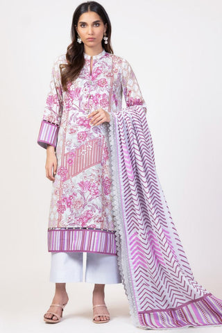 Al Karam 3 PC Printed Lawn Suit With Voil Dupatta SS040A Spring Summer Lawn Collection 2022 Vol 1