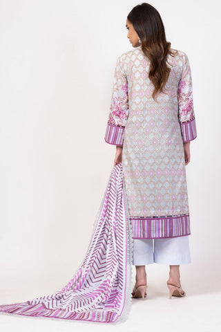 3 PC Printed Lawn Suit With Voil Dupatta SS040A Spring Summer Lawn Collection Vol 1