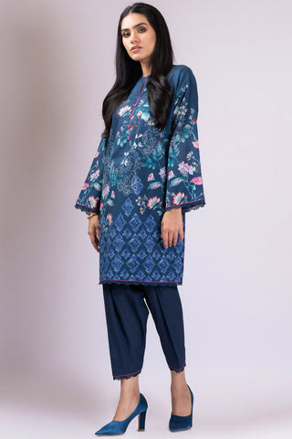 Al Karam 2 PC Printed Lawn Suit With Cambric Trouser SS041A Spring Summer Lawn Collection 2022 Vol 1