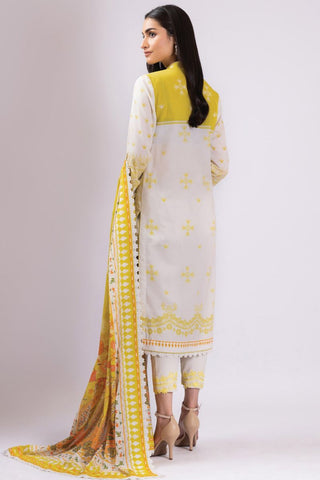 2 PC Embroidered Lawn Suit With Lawn Dupatta SS051A Spring Summer Lawn Collection Vol 1