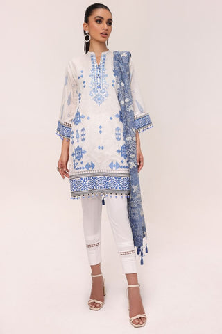 Al Karam 3 PC Embroidered Lawn Suit With Net Dupatta SS08 Spring Summer Lawn Collection 2022 Vol 1