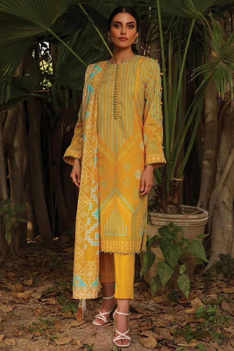 Picture of Al Karam - 3 PC Printed Lawn Suit SS101A Spring Summer Collection Vol 3 - Available at Raja Sahib