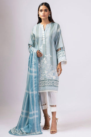 Al Karam 3 PC Printed Lawn Suit With Doria Dupatta SS23A Spring Summer Lawn Collection 2022 Vol 1