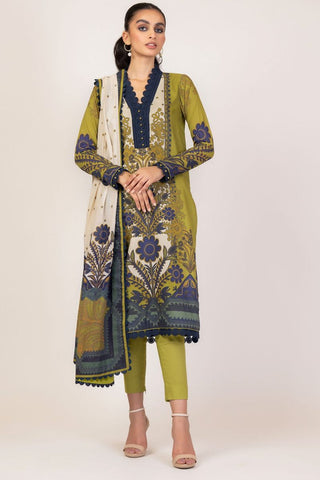 Al Karam 3 PC Printed Lawn Suit With Lawn Dupatta SS27B Spring Summer Lawn Collection 2022 Vol 1