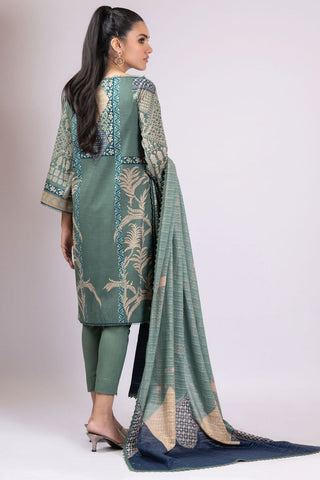 3 PC Printed Lawn Suit With Broshia Dupatta SS33B Spring Summer Lawn Collection Vol 1