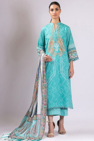 Al Karam 2 PC Embroidered Lawn Suit With Doria Dupatta SS37B Spring Summer Lawn Collection 2022 Vol 1