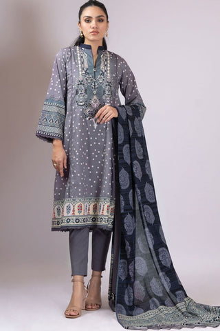 Al Karam 2 PC Embroidered Lawn Suit With Lawn Dupatta SS39A Spring Summer Lawn Collection 2022 Vol 1