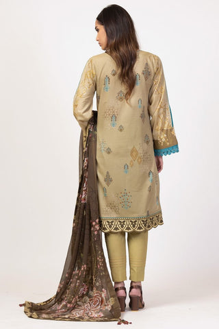 3 PC Embroidered Lawn Suit With Chiffon Dupatta SS7 Spring Summer Lawn Collection Vol 1