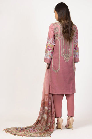 3 PC Embroidered Lawn Suit With Chiffon Dupatta SS9B Spring Summer Lawn Collection Vol 1