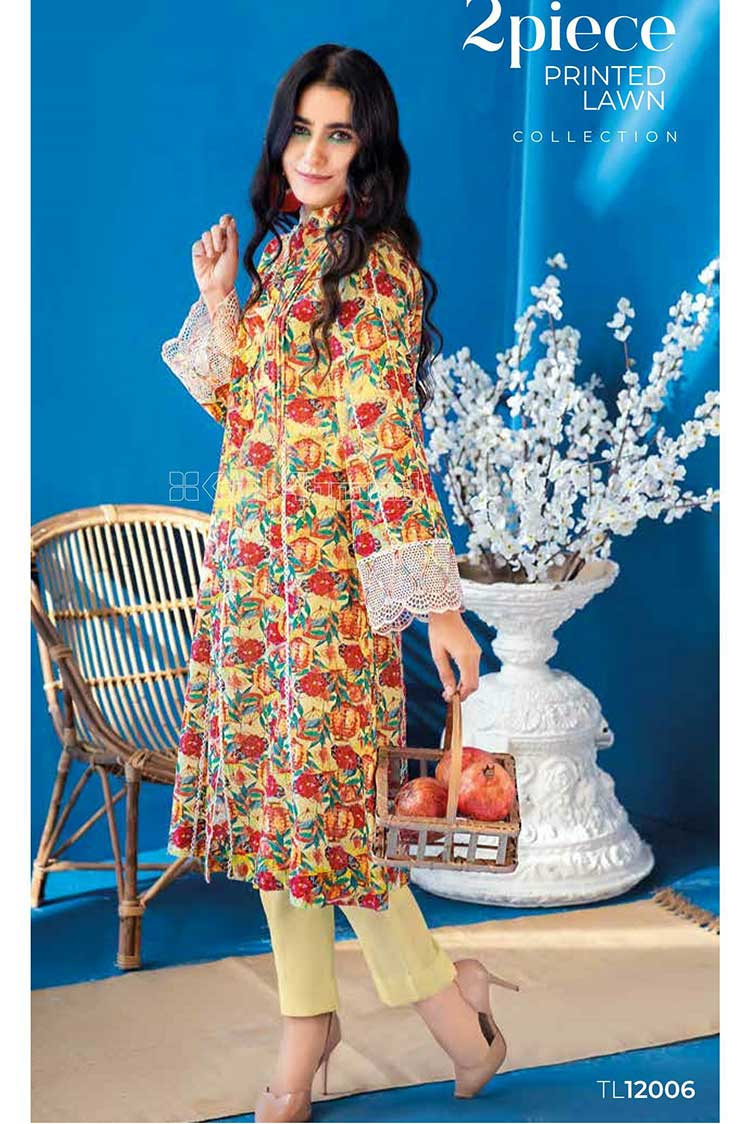 Picture of Gul Ahmed - 2 PiecePrinted Lawn Suit TL12006 Summer Essential Lawn Collection - Available at Raja Sahib