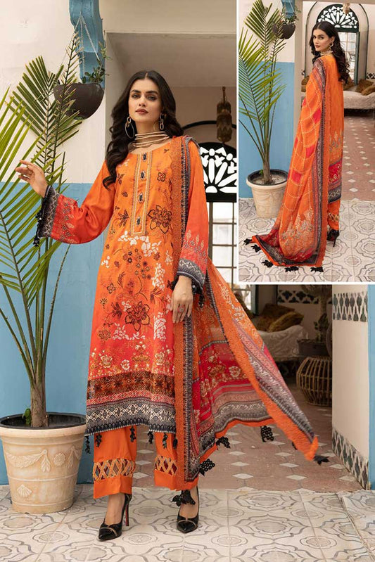 Picture of Shaista - Design 380 Miraal Viscose Digital Printed Embroidered Collection - Available at Raja Sahib