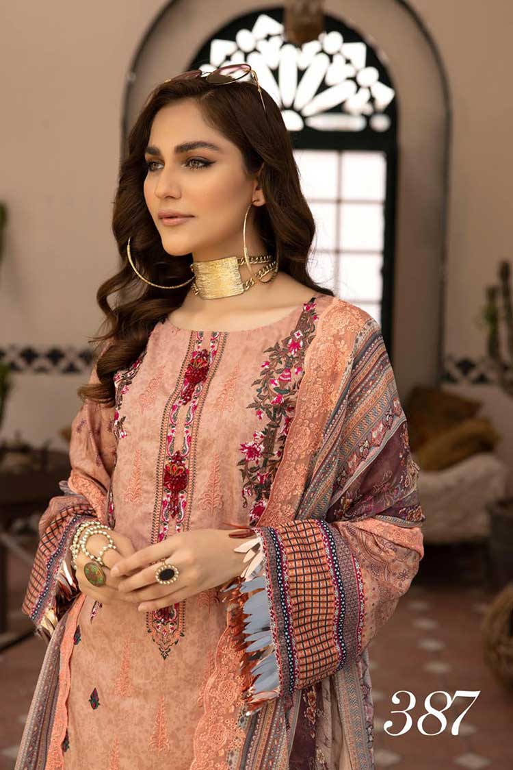 Picture of Shaista - Design 387 Miraal Viscose Digital Printed Embroidered Collection - Available at Raja Sahib