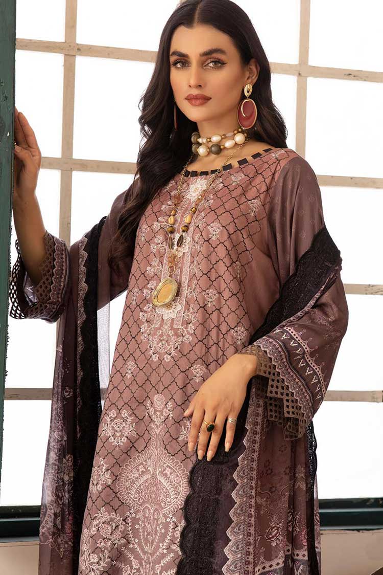 Picture of Shaista - Design 390 Miraal Viscose Digital Printed Embroidered Collection - Available at Raja Sahib