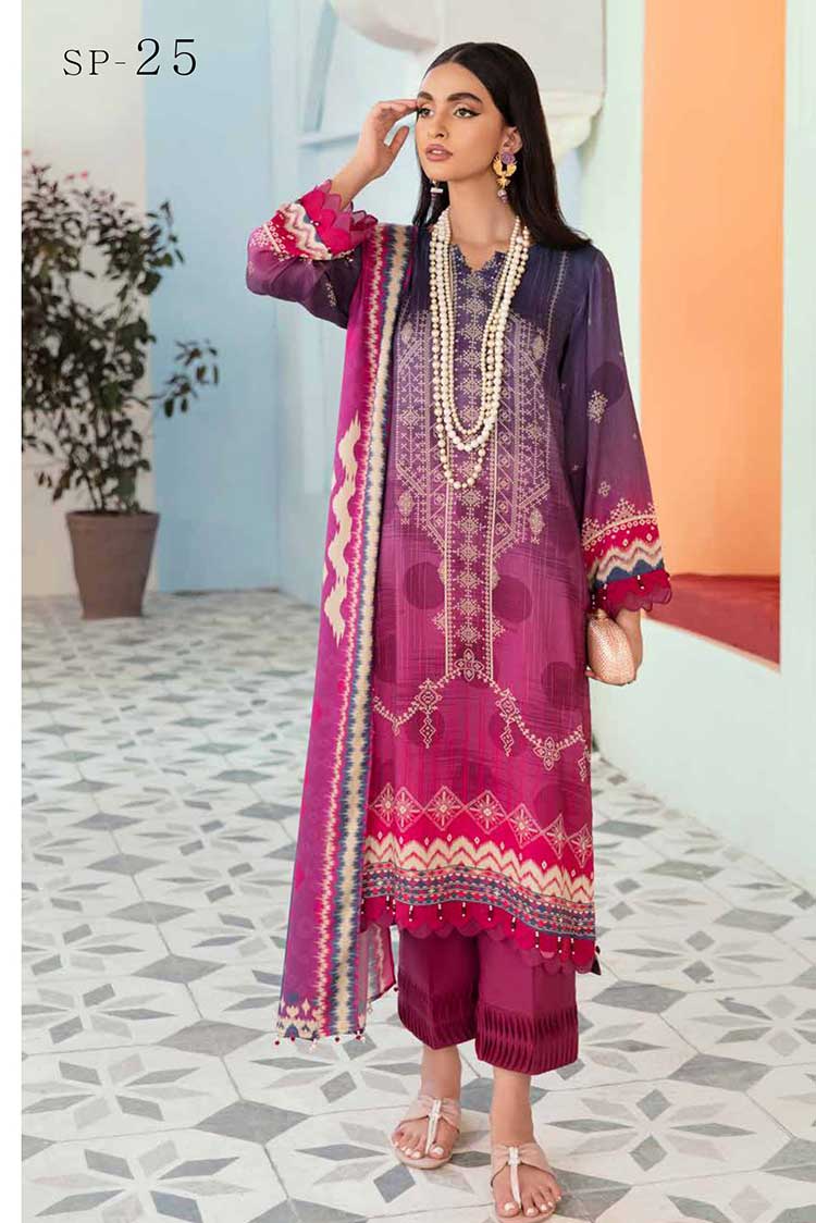 Picture of Nureh - SP 25 Signature Prints Fall Winter Collection - Available at Raja Sahib