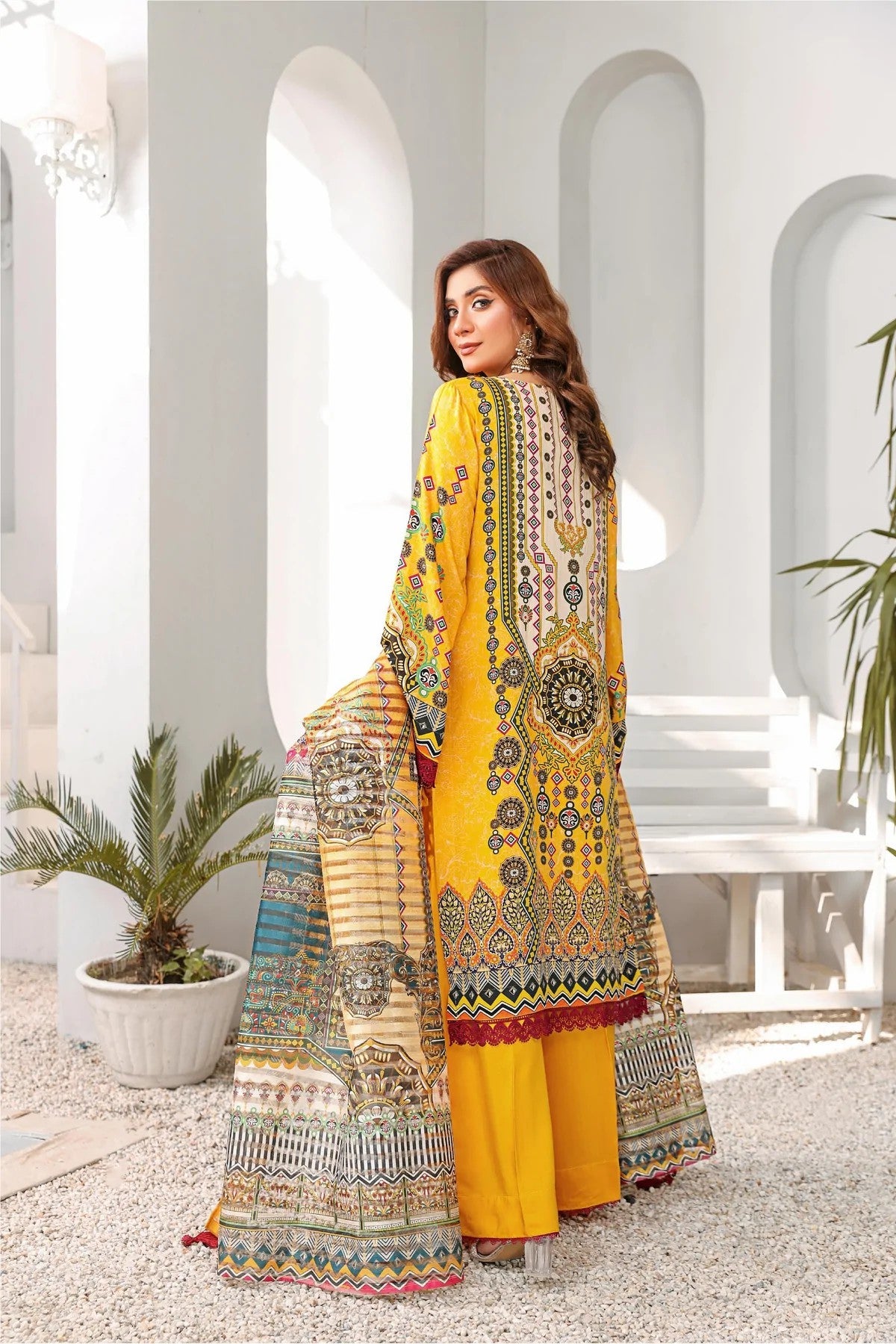 Picture of Lala - Atab 018 Kesa Embroidered Print Viscose Collection - Available at Raja Sahib