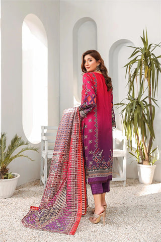 Layla 019 Kesa Embroidered Print Viscose Collection